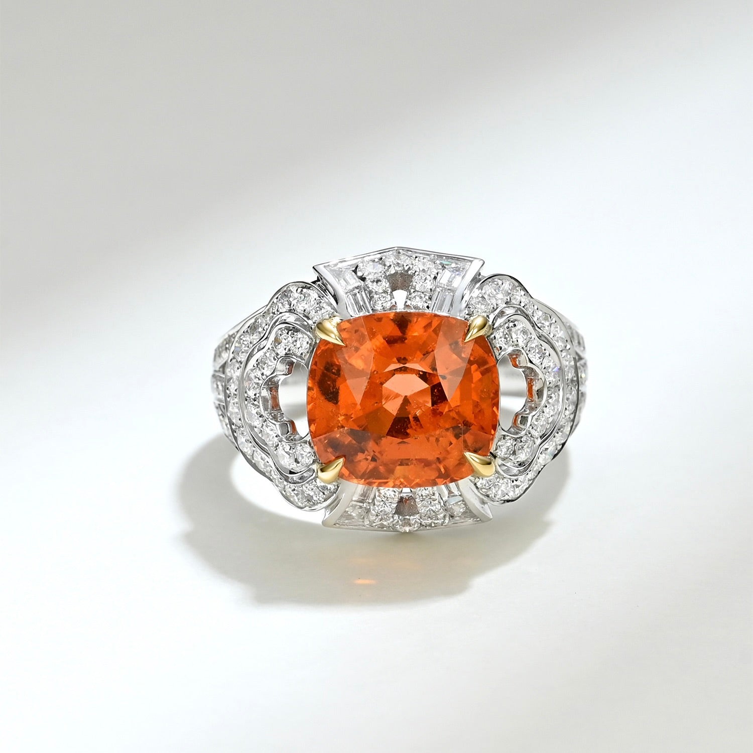 One of a Kind Fanta and Diamond Cocktail Ring