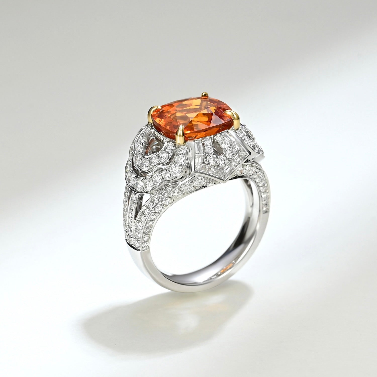 One of a Kind Fanta and Diamond Cocktail Ring