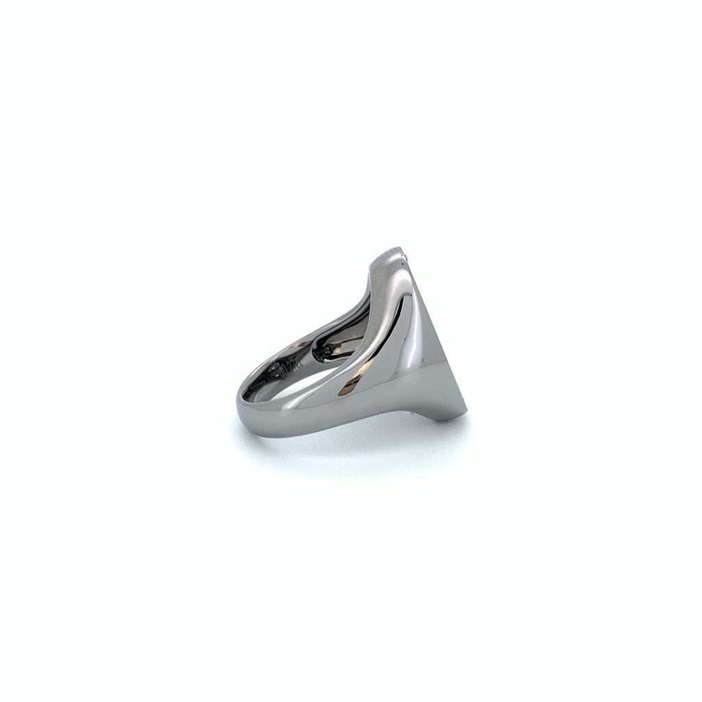 Dark Matter Diamond Ring 18K White Gold