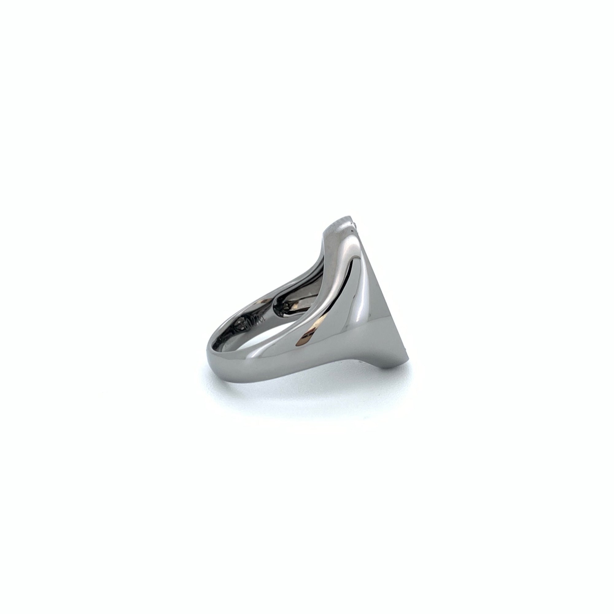 Dark Matter Diamond Ring 18K White Gold
